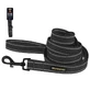 Bronzedog (Бронздог) Сotton Dog Leash Super Strong - Брезентовый поводок для собак с металлическим карабином с карбоновым покрытием; 1,6х200 см (Графит)