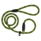 Bronzedog (Бронздог) Active Dog Leash - Поводок-удавка из альпинистского шнура для собак; 1,2х152 см (Салатовый / Черный)