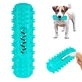 Bronzedog (Бронздог) PetFun Dental - Игрушка мотивационная Косточка для собак с диспенсером для лакомств и пищалкой; 18х6 см