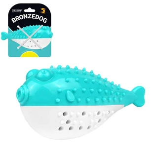 Bronzedog (Бронздог) PetFun Fish Fugu - Іграшка Рибка Фугу з котячою м'ятою для котів та собак; 12х5 см