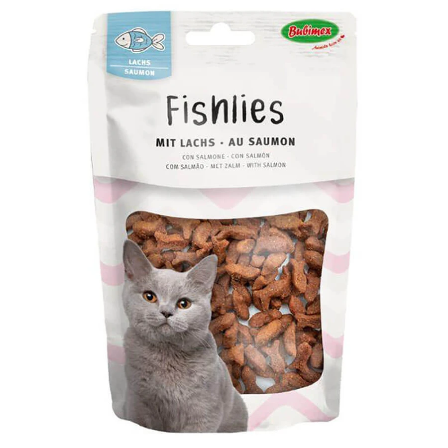 Bubimex (Бубімекс) Fishlies with Salmon - Ласощі Рибки з сьомгою для котів; 50 г Sale1!: ціни та характеристики