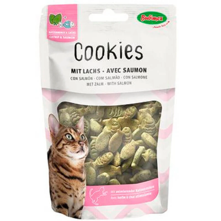 Bubimex (Бубімекс) Salmon Catnip Cookies - Ласощі Печиво з котячою м'ятою і лососем для котів; 50 г: ціни та характеристики