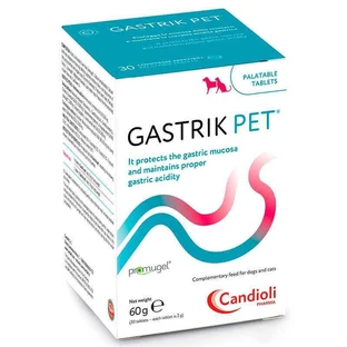 Candioli (Кандиоли) Gastrik Pet - Таблетки-гастропротектор Гастрик Пет для собак и котов; 30 таб.
