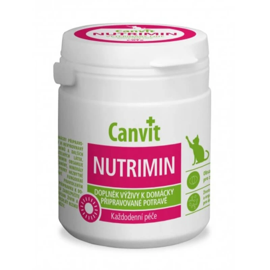 Canvit (Канвіт) NUTRIMIN - Збалансований комплекс вітамінів для повноцінного обміну речовин для котів; 150 г: ціни та характеристики