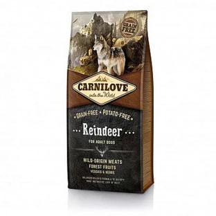 Carnilove Reindeer for Adult Dogs - Сухой корм с олениной для взрослых собак; 12 кг