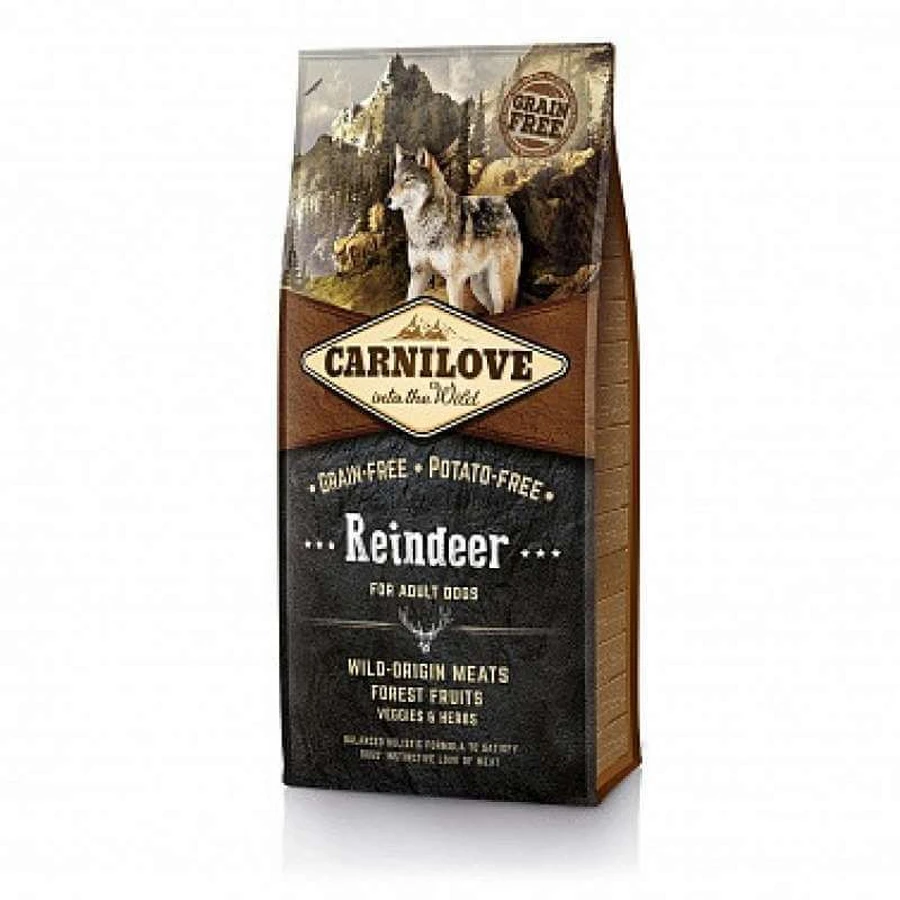 Carnilove Reindeer for Adult Dogs - Сухой корм с олениной для взрослых собак; 12 кг: цены и характеристики