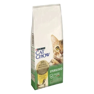 Cat Chow (Кет Чау) Sterilised - Сухий корм з куркою для кастрованих котів і стерилізованих кішок; 15 кг