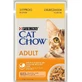 Cat Chow (Кэт Чау) Adult Cat – Влажный корм c курицей и цукини для взрослых котов (кусочки в желе); 85 г