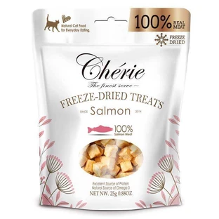 Cherie (Шери) Freeze Dired Treats for Cat Salmon - Натуральное лакомство кубики из лосося для кошек; 30 г Sale!