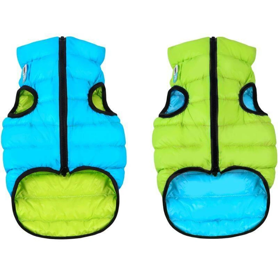 Collar (Коллар) AiryVest - Двустороння курточка для собак (салатова/блакитна); M47 (44-47 см): ціни та характеристики