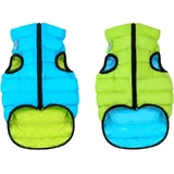 Collar (Коллар) AiryVest - Двусторонняя курточка для собак (салатовая/голубая); XS22 (20-22 см)