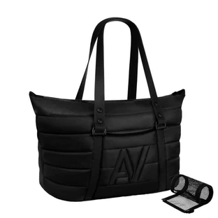 Collar (Коллар) AiryVest - Сумка-переноска для котов и собак мелких пород; 38х29х21 см (Черный)