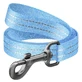 Collar (Коллар) WAUDOG Re-cotton - Поводок светоотражающий для собак из восстановленного хлопка; 1,5х300 см (Голубой)