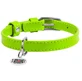 Collar WAUDOG Glamour - Нашийник шкіряний з QR паспортом без прикрас для собак; S (1,5х27-36 см) (Салатовий)