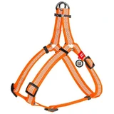 Collar WAUDOG Waterproof - Шлея водостойкая светоотражающая с QR-паспортом для собак; М (2х50-80 см) (Оранжевый)