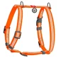 Collar WAUDOG Waterproof - Шлея водостійка світловідбивна анатомічна з QR-паспортом для собак; L/2,5х50-85х60-100 см (Помаранчевий)