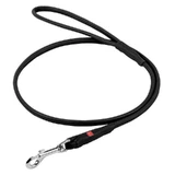 Collar (Коллар) WAUDOG Soft – Поводок круглый кожаный для собак; 0,4х122 см (Черный)