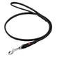 Collar (Коллар) WAUDOG Soft – Поводок круглый кожаный для собак; 0,4х122 см (Черный)