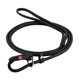 Collar (Коллар) WAUDOG Soft – Повідець-удавка шкіряний для собак; 0,6х183 см (Чорний)