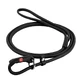 Collar (Коллар) WAUDOG Soft – Поводок-удавка кожаный для собак; 0,6х183 см (Черный)
