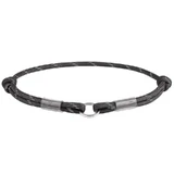 Collar WAUDOG Smart ID Black - Светоотражающий шнурок для адресника из паракорда; S / 25-45 см (Черный)