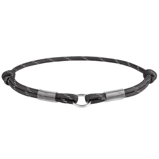 Collar WAUDOG Smart ID Black - Светоотражающий шнурок для адресника из паракорда; S / 25-45 см (Черный)