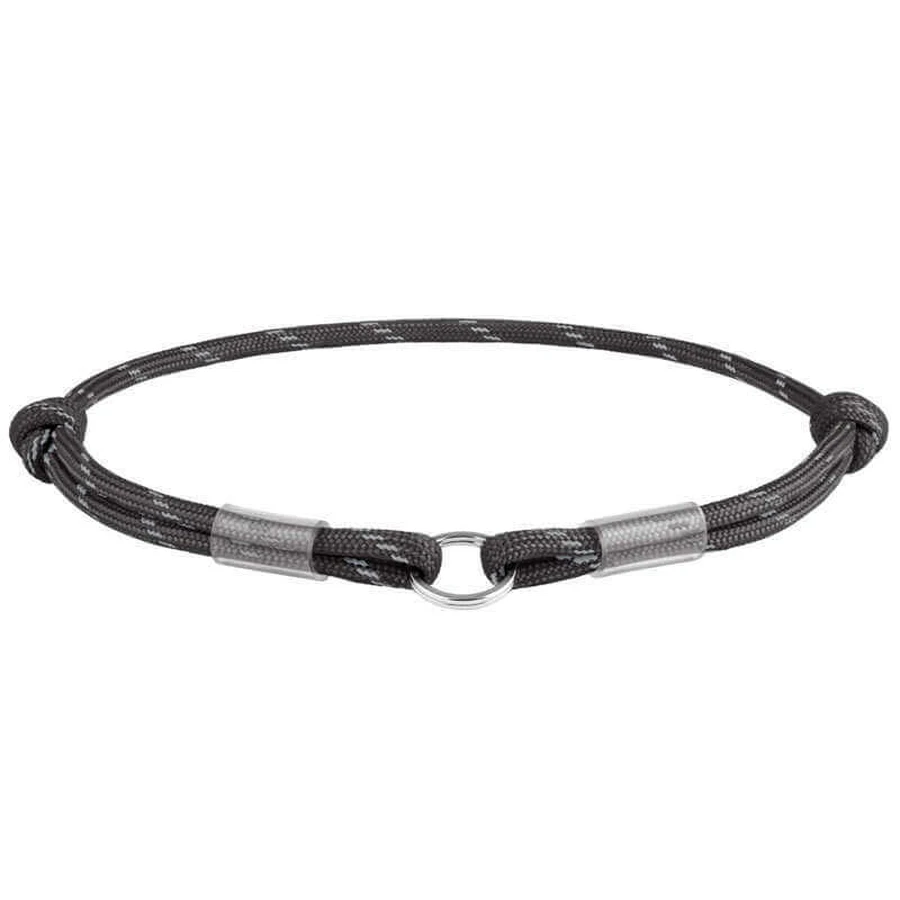 Collar WAUDOG Smart ID Black - Светоотражающий шнурок для адресника из паракорда; S / 25-45 см (Черный): цены и характеристики