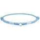 Collar WAUDOG Smart ID Blue - Світловідбивний шнурок для адресника з паракорду, що світиться у темряві; S / 25-45 см (Блакитний)