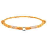 Collar WAUDOG Smart ID Gold - Светоотражающий шнурок для адресника из паракорда; М / 42-76 см (Золотистый)