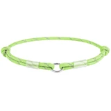 Collar WAUDOG Smart ID Green - Светоотражающий шнурок для адресника из паракорда, светящийся в темноте; S / 25-45 см (Салатовый)