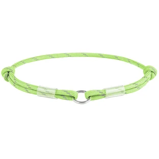 Collar WAUDOG Smart ID Green - Светоотражающий шнурок для адресника из паракорда, светящийся в темноте; S / 25-45 см (Салатовый)