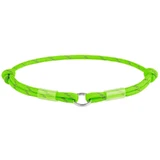 Collar WAUDOG Smart ID Green - Светоотражающий шнурок для адресника из паракорда; S / 25-45 см (Салатовый)