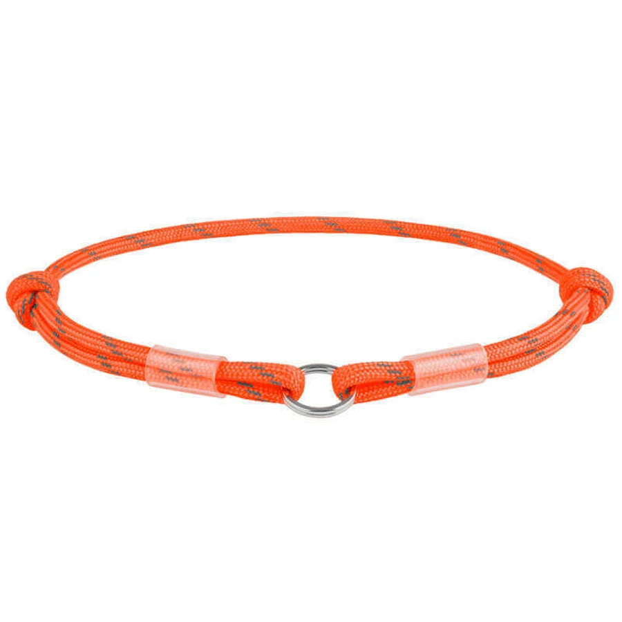 Collar WAUDOG Smart ID Orange - Світловідбивний шнурок для адресника з паракорду; S / 25-45 см (Помаранчевий): ціни та характеристики