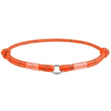 Collar WAUDOG Smart ID Orange - Светоотражающий шнурок для адресника из паракорда; М / 42-76 см (Оранжевый)