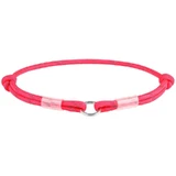 Collar WAUDOG Smart ID Pink - Светоотражающий шнурок для адресника из паракорда; S / 25-45 см (Розовый)