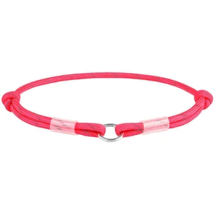 Collar WAUDOG Smart ID Pink - Светоотражающий шнурок для адресника из паракорда; S / 25-45 см (Розовый)