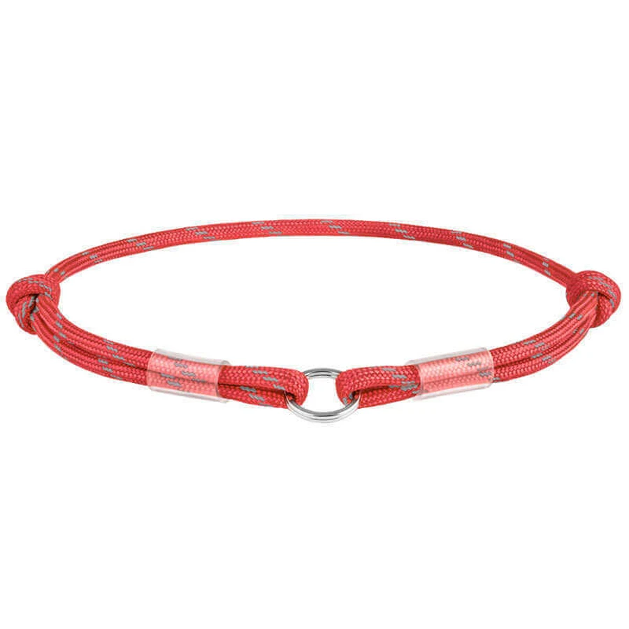 Collar WAUDOG Smart ID Red - Світловідбивний шнурок для адресника з паракорду; М / 42-76 см (Червоний): ціни та характеристики