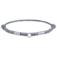 Collar WAUDOG Smart ID Silver - Світловідбивний шнурок для адресника з паракорду; М / 42-76 см (Срібний)