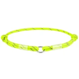 Collar WAUDOG Smart ID Yellow - Светоотражающий шнурок для адресника из паракорда; S / 25-45 см (Желтый)