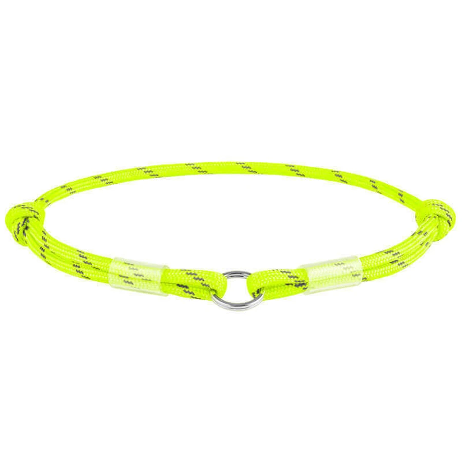 Collar WAUDOG Smart ID Yellow - Світловідбивний шнурок для адресника з паракорду; М / 42-76 см (Жовтий): ціни та характеристики