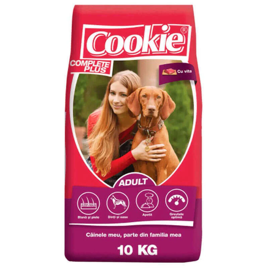 Cookie (Куки) Complete Plus Beef - Сухой полнорационный корм с говядиной для собак; 10 кг: цены и характеристики