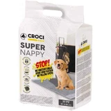 Croci (Крочі) Super Nappy Activated Carbon - Одноразові гігієнічні пелюшки з активованим вугіллям для собак та котів; 84х57 см / 30 шт.