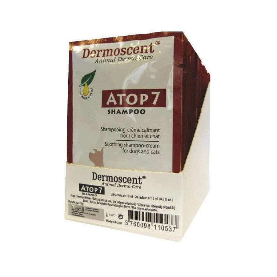 Dermoscent (Дермосент) ATOP 7 Shampoo - Заспокійливий шампунь-крем; 1 шт/15 мл: ціни та характеристики