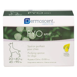 Dermoscent (Дермосент) PYOspot Spot-on - Антибактериальные капли на холку для собак; 20-40 кг / 4х2,4мл