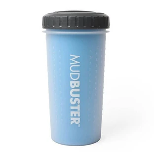 Dexas (Дексас) Mud Buster Lidded - Лапомойка с крышкой для собак; L (Ярко-голубой)