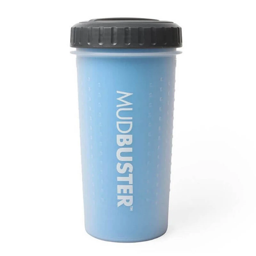 Dexas (Дексас) Mud Buster Lidded - Лапомойка с крышкой для собак; L (Ярко-голубой): цены и характеристики