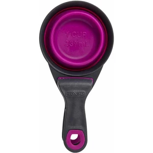 Dexas (Дексас) Collapsible KlipScoop - Мерный стакан складной на клипсе для собак и кошек; 240 мл (Фиолетовый)
