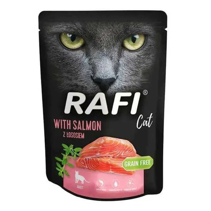 Dolina Noteci RAFI Cat with Salmon - Вологий корм з лососем для дорослих котів; 300 г: ціни та характеристики