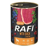 Dolina Noteci RAFI Dog with Duck - Консервированный корм с уткой, голубикой и клюквой для взрослых собак (паштет); 400 г