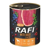 Dolina Noteci RAFI Dog with Duck - Консервований корм з качкою, лохиною та журавлиною для дорослих собак (паштет); 800 г